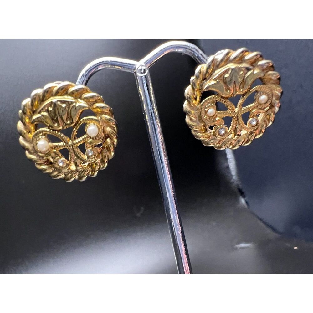 Pearl Lotus Earrings